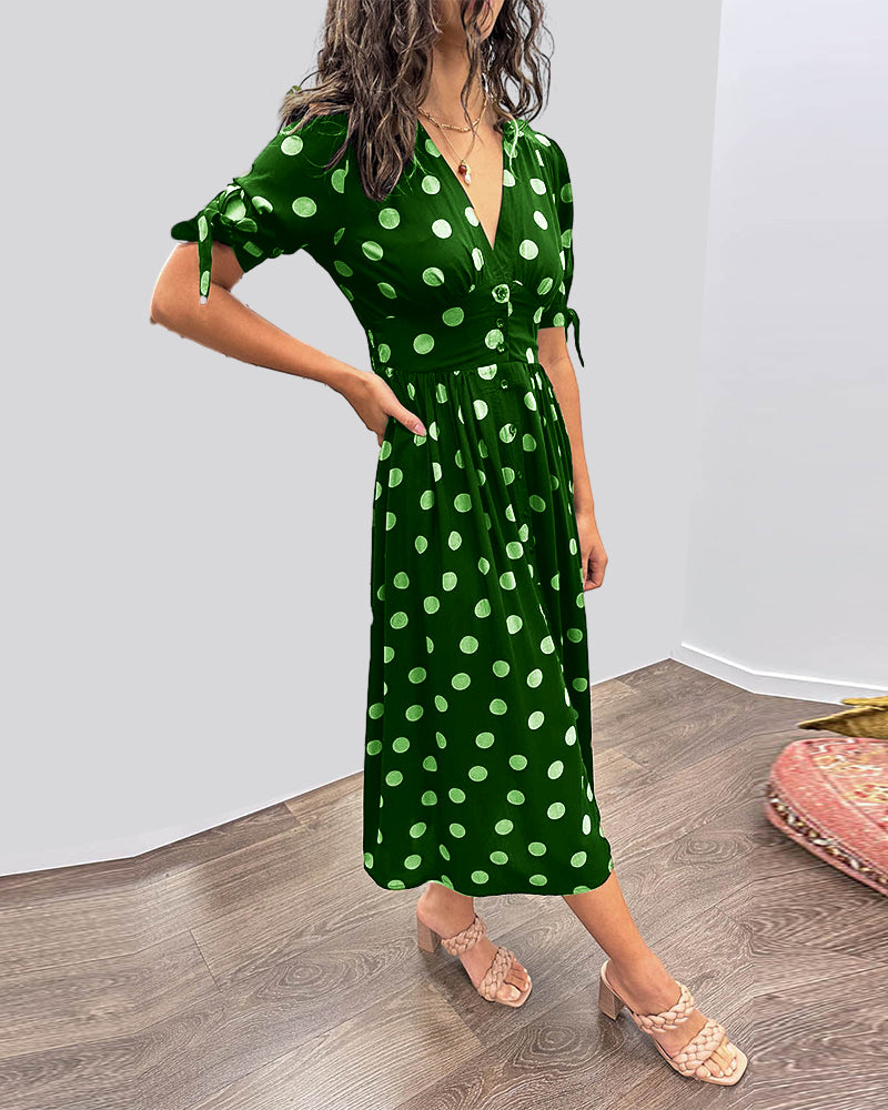 Lumi™ | Elegantti V-pääntiellinen mekko