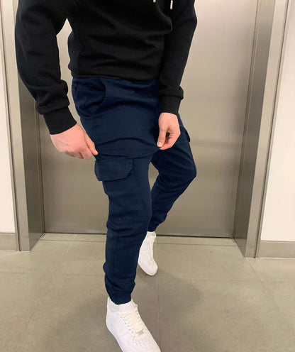 Timo™ | Tyylikkäät collegehousut taskuilla