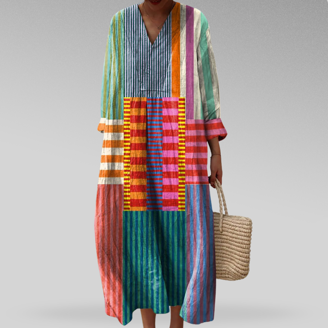 Linnea™  | Tyylikäs geometrinen mekko