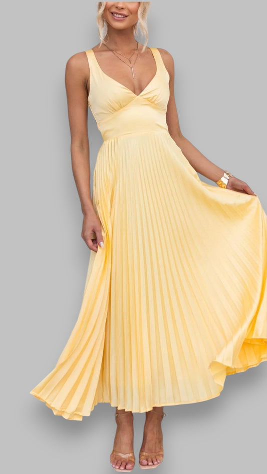 Aada™ | Elegantti maxi-mekko V-aukolla